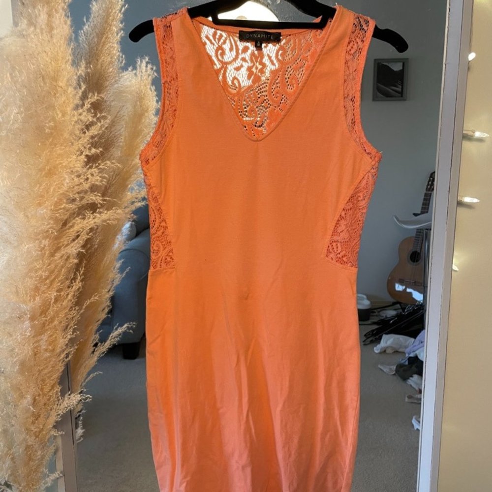Peach dress